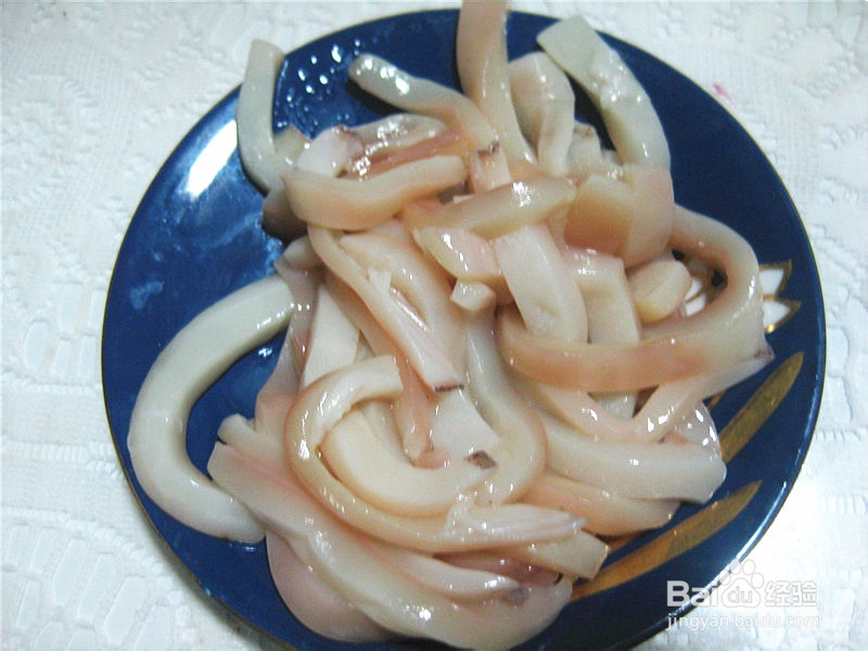 美味海鲜——韭菜炒鱿鱼丝