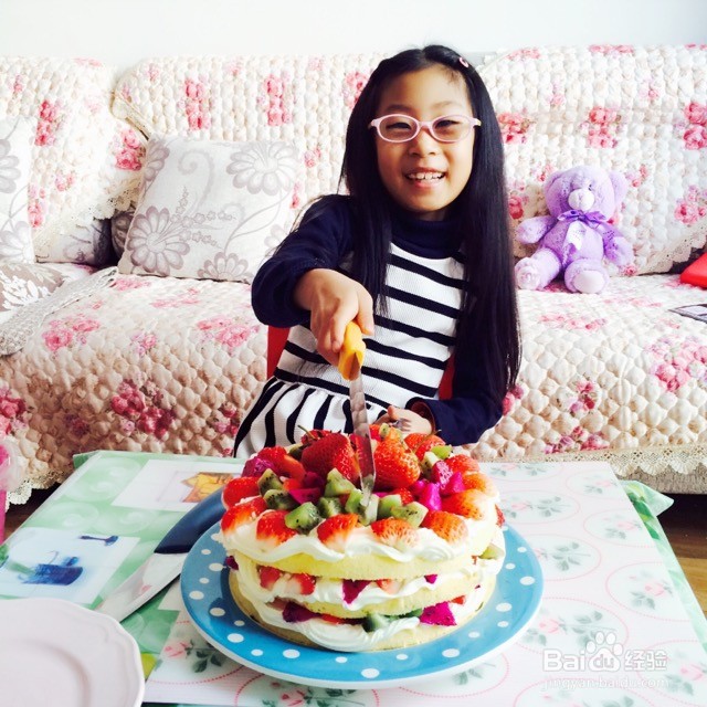 缤纷裸蛋糕的做法