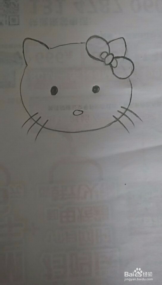 多妈简笔画凯蒂猫的画法