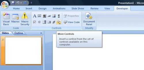 在PPT中插入AnyChart图表