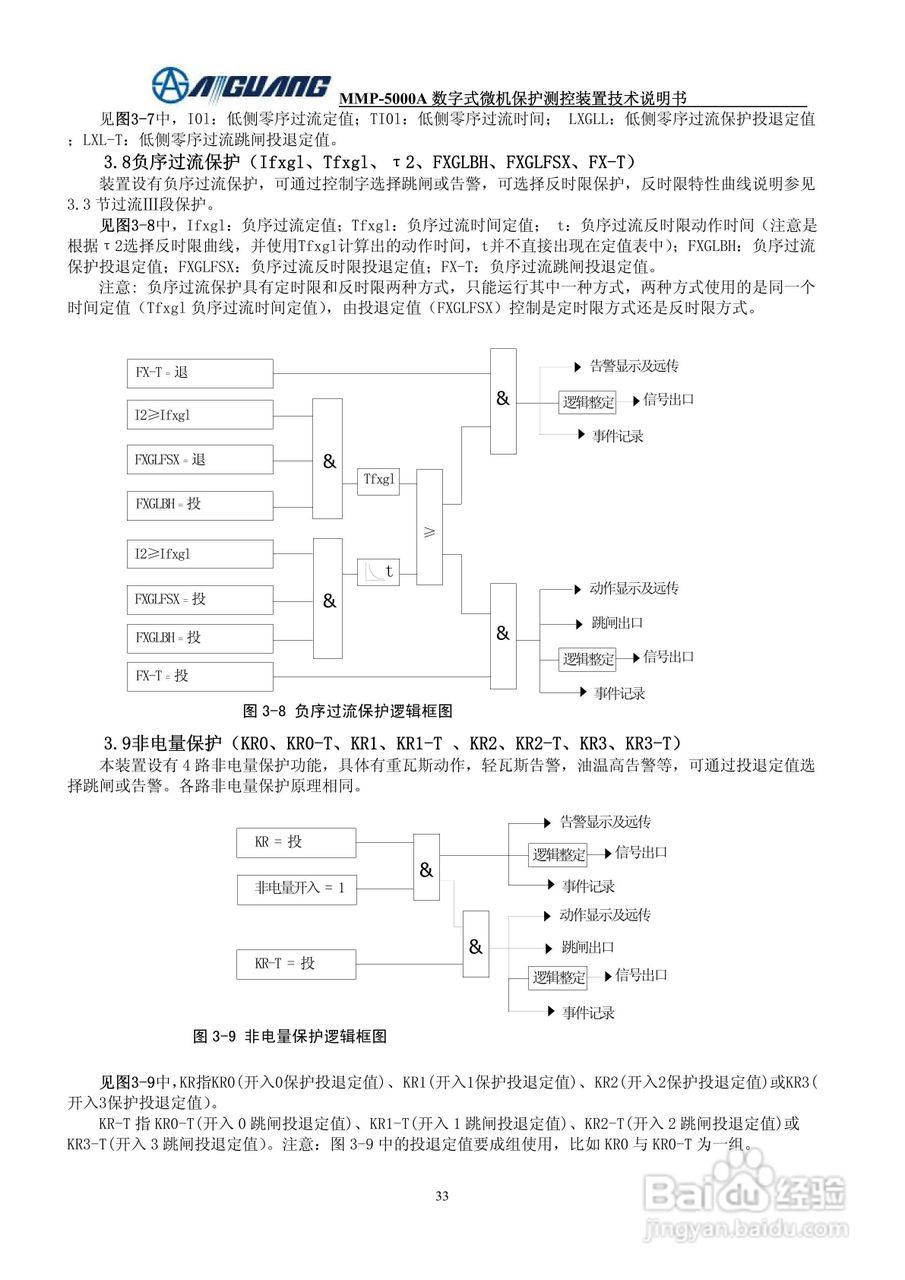 爱光MMP-5020A数字式配变保护测控装置说明书