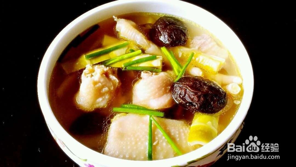 香菇炖鸡汤的制作方法
