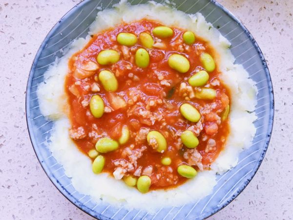 番茄肉末土豆泥