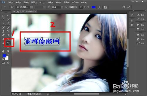 怎样在图片上写字：[2]用photoshop软件
