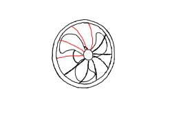 简笔画---怎么画一台电风扇