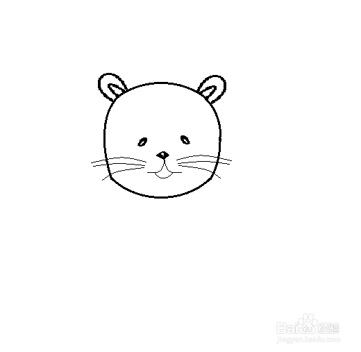 卡通狮子的简笔画法