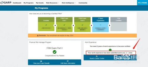 FRM通过后工作经验怎么写？怎么提交？