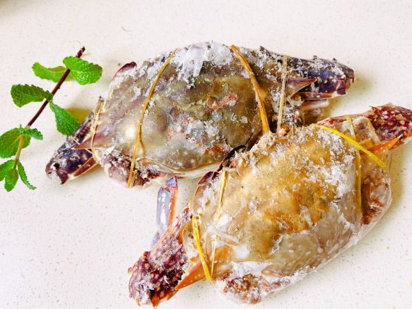 酱炒玉米粒白蟹