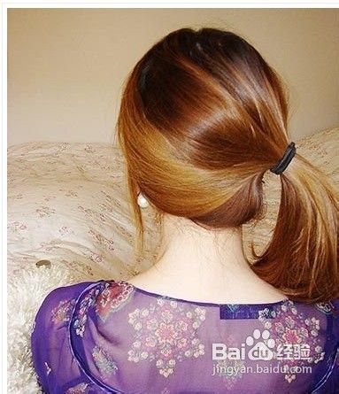 简单易学的韩式花苞头的扎法