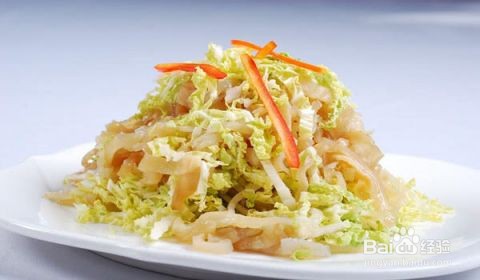 蒜泥白菜心拌海蜇皮