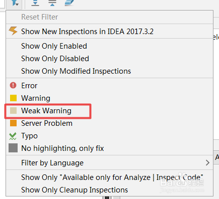 如何去掉Intellij IDEA过多的警告 设置警告级别