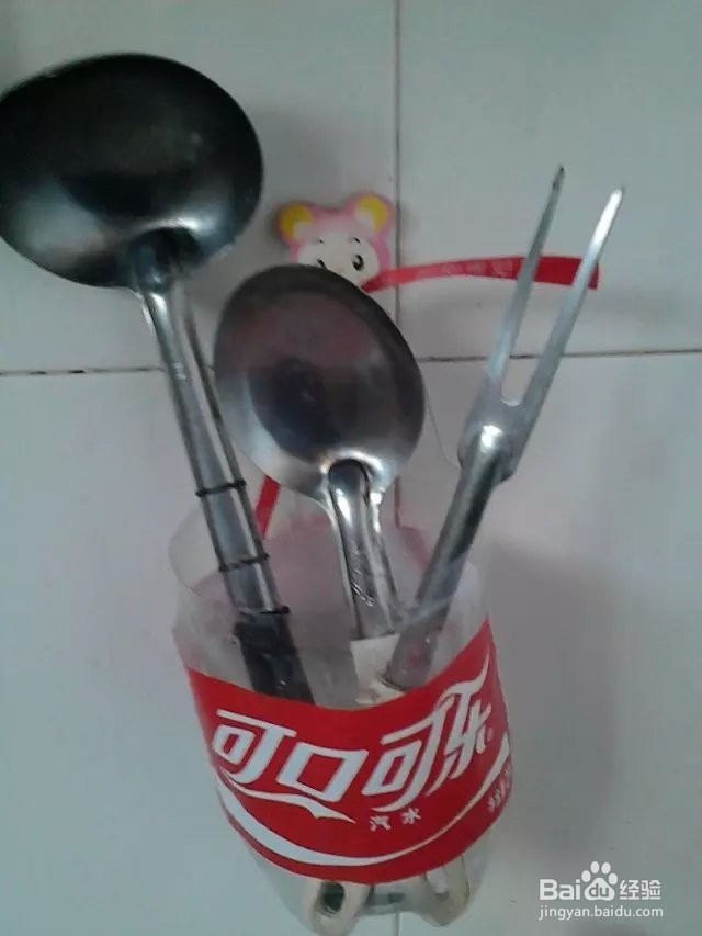 用饮料瓶做厨房汤匙筷子用品罐