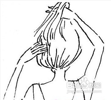 韩式中分辫子新娘盘发