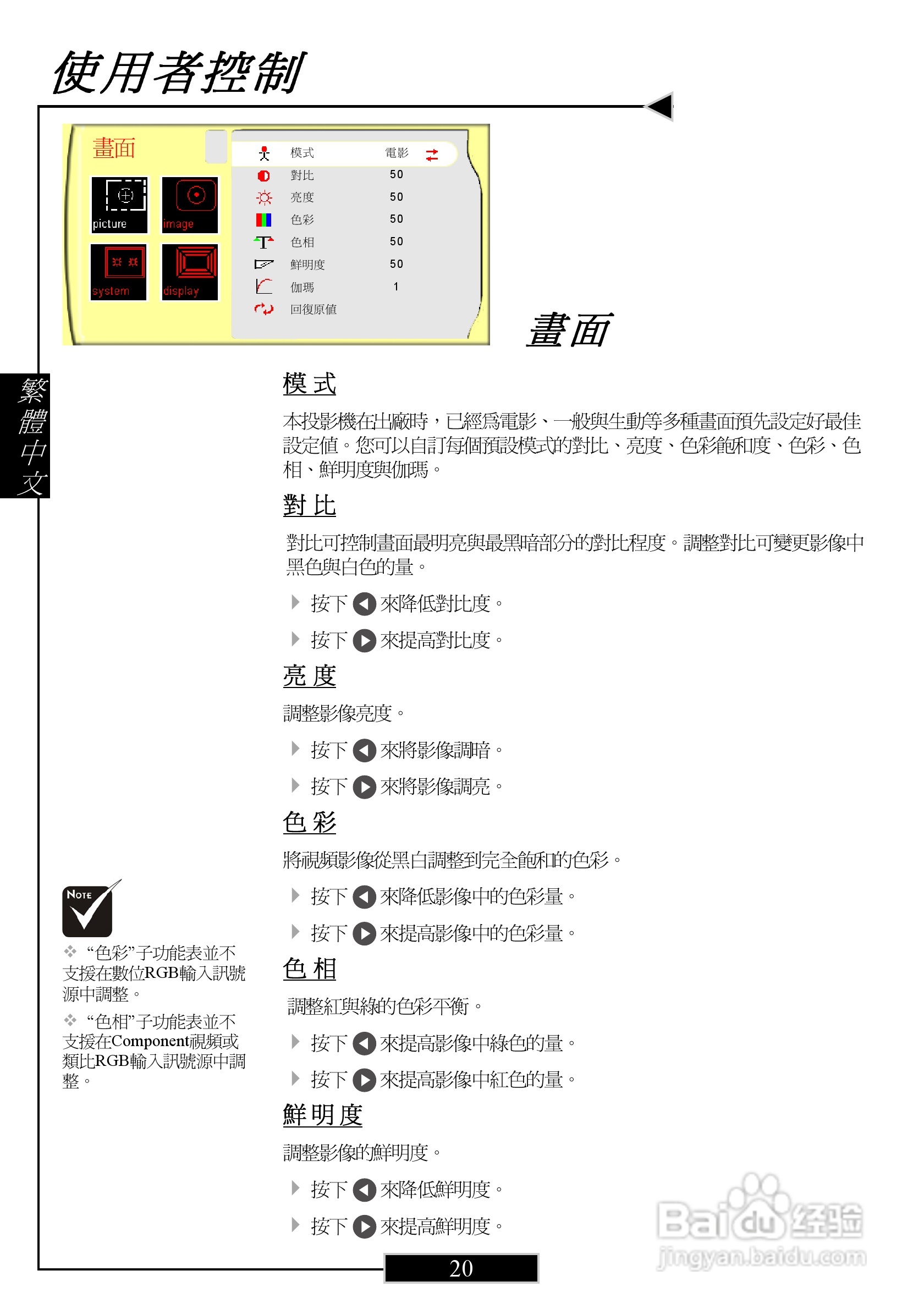 奥图码 H77投影机说明书:[2]