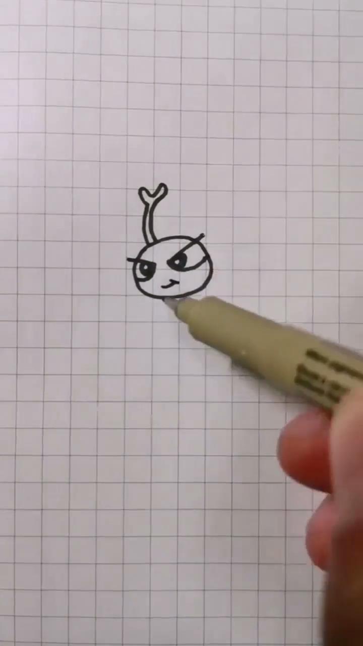 甲壳虫简笔画怎么画