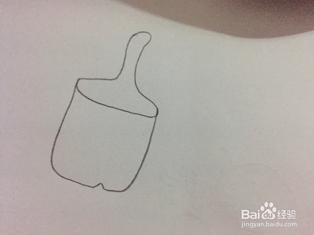 简笔画绘画刷子