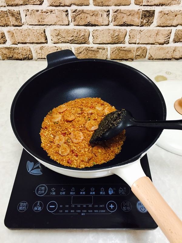 避风塘虾仁的做法