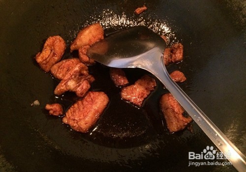 扁豆炒肉片的做法
