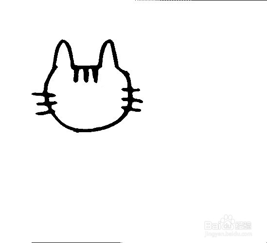 简单的小猫的画法。
