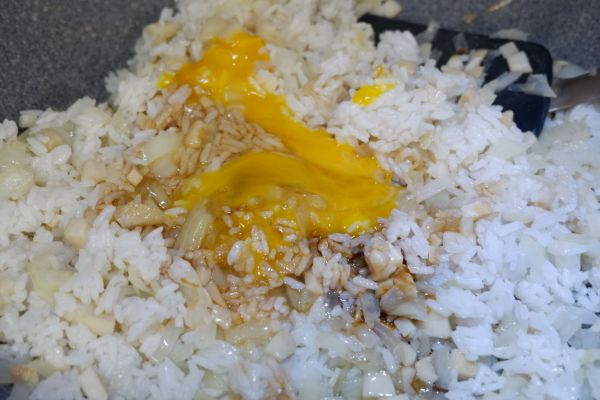 杏鲍菇酱油炒饭