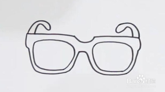 眼镜怎么画一步一步图片