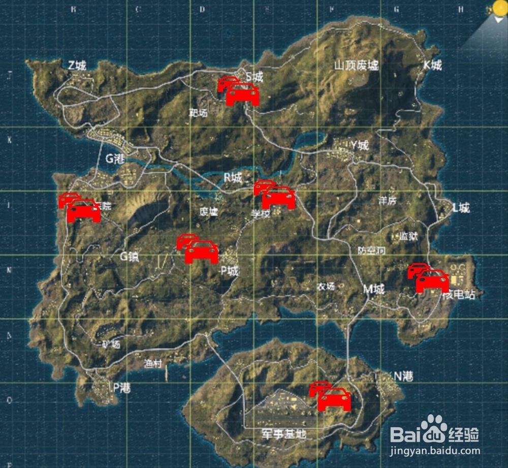 绝地求生刺激战场资源地图 刺激战场哪里资源多