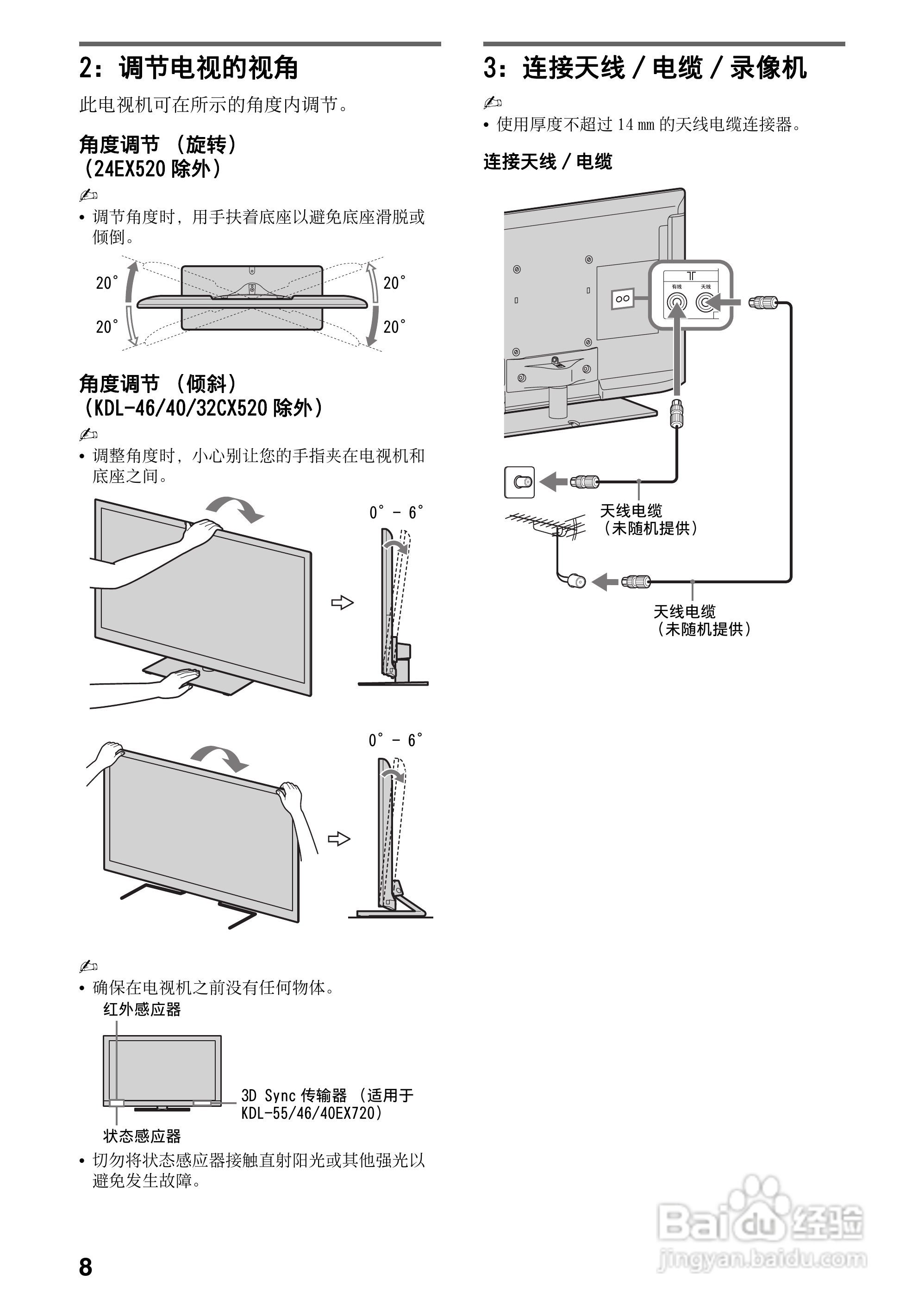 索尼KDL-40CX520液晶彩电使用说明书:[1]