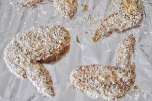 无油蒜香烤翅便当的做法