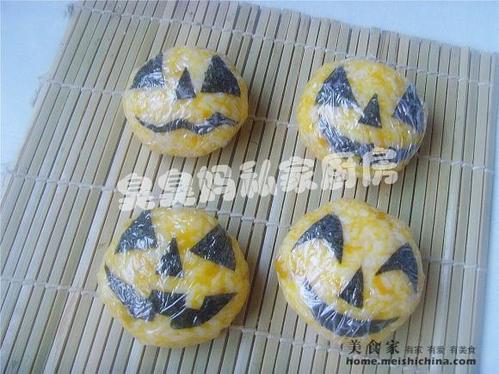 【万圣节】教你制作万圣节南瓜饭团