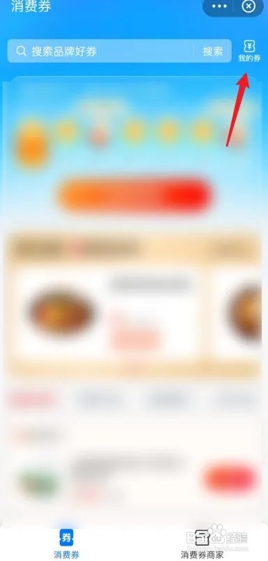 支付宝如何查看我的消费券