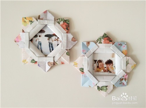 折纸----制作一个花朵相框