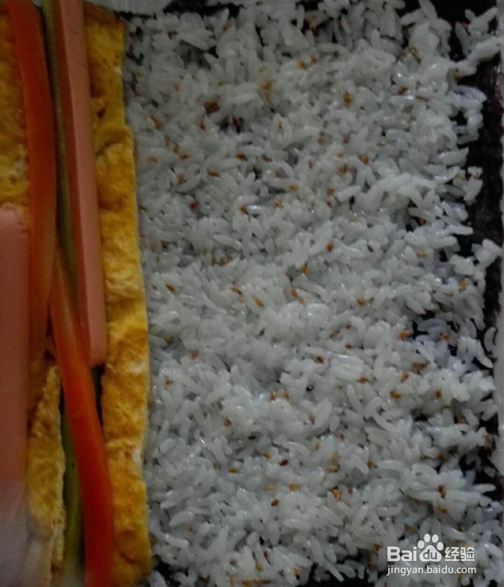 色彩多样的素寿司