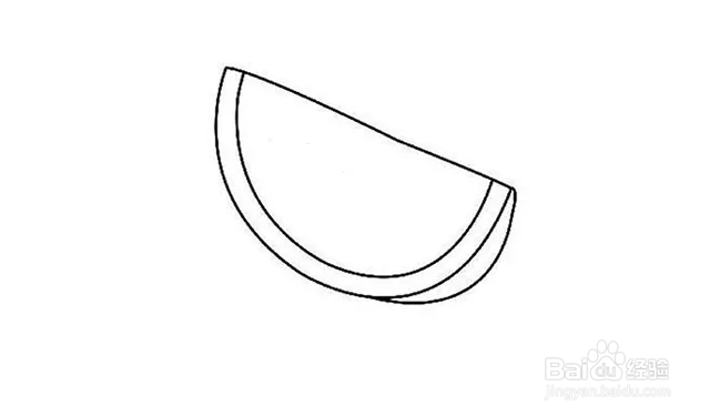 简笔画画夏天大西瓜