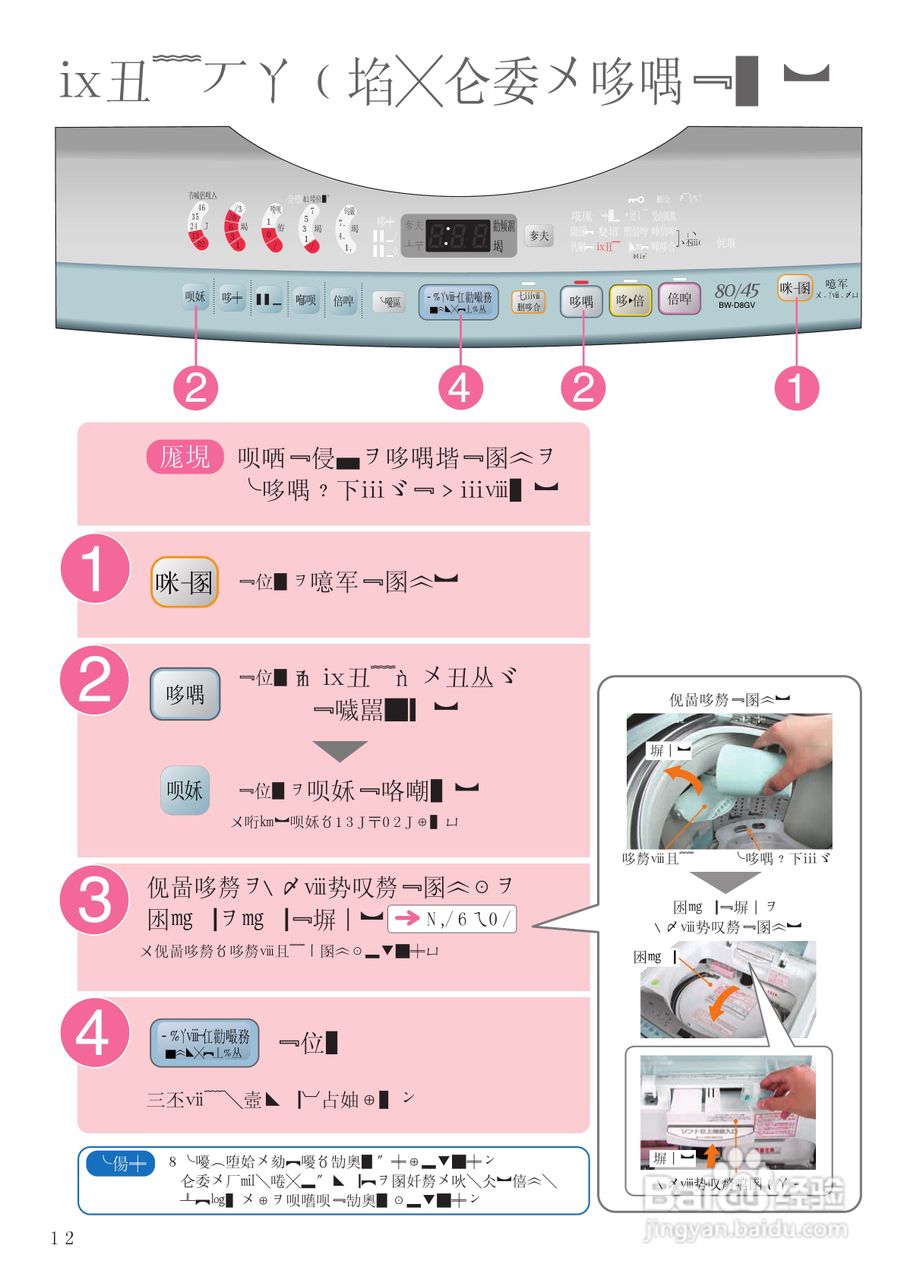 HITACHI BW-D8GV干衣机说明书:[4]