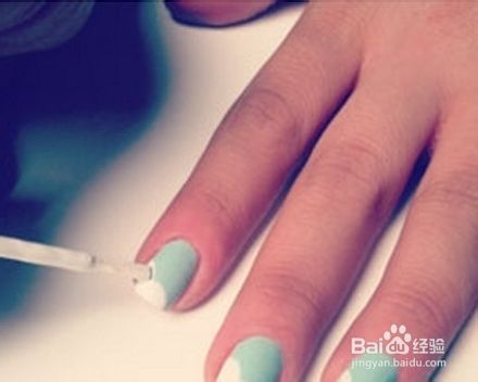 蝴蝶结法式美甲DIY教程