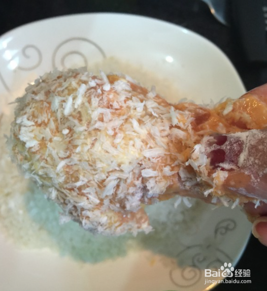 鸡腿裹面粉怎么炸
