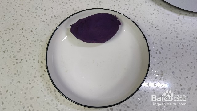 香煎芝士心芝麻紫薯饼