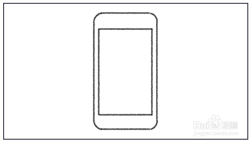 苹果手机简笔画