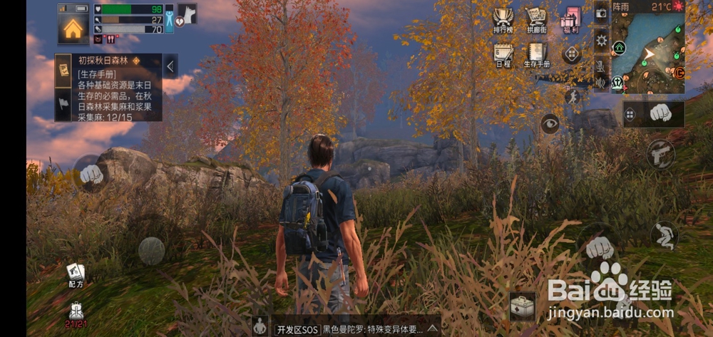 明日之后在秋日森林采集麻和浆果找不到怎么办