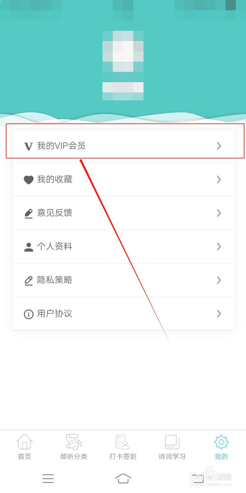 倾听国学经典怎么查看我的VIP会员