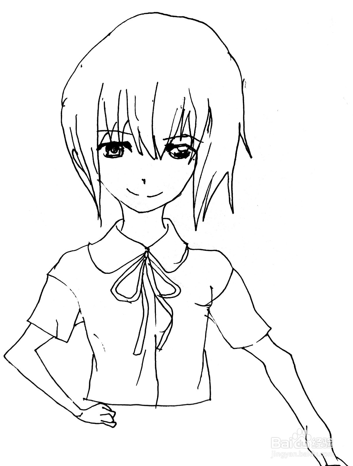 《重启咲良田》系列之 相麻菫相麻菫简笔画
