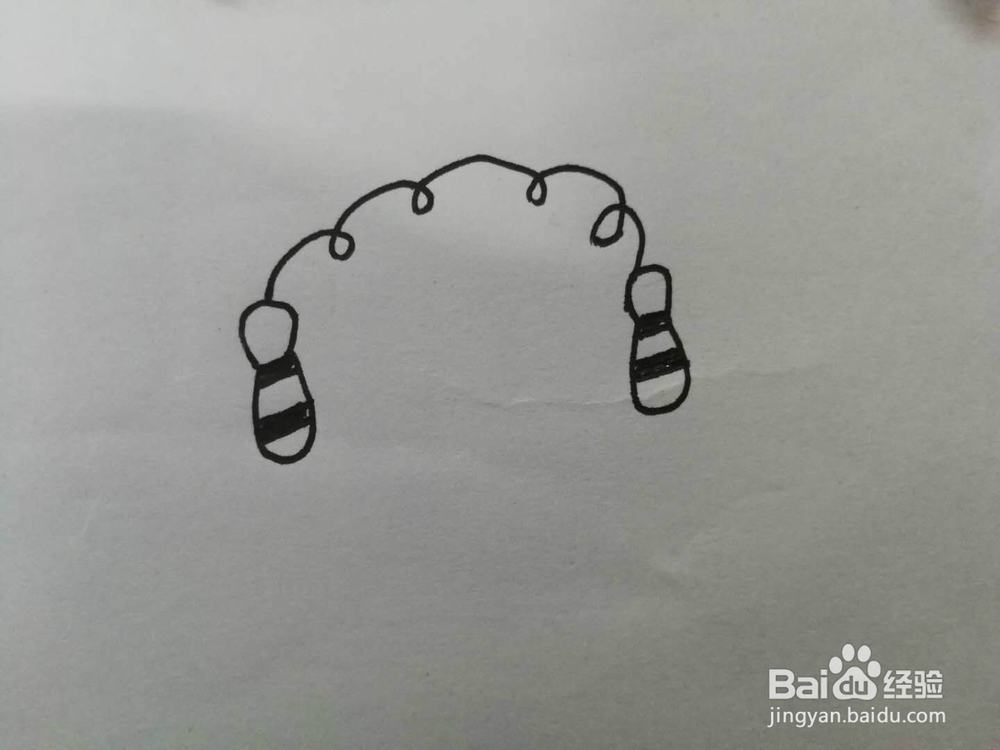 简笔画小跳绳