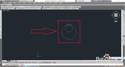 CAD如何画一个太极