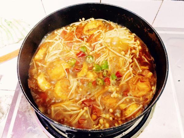 金针菇日本豆腐煲