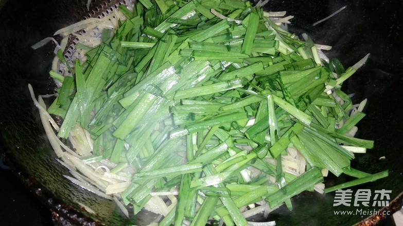 土豆丝炒韭菜