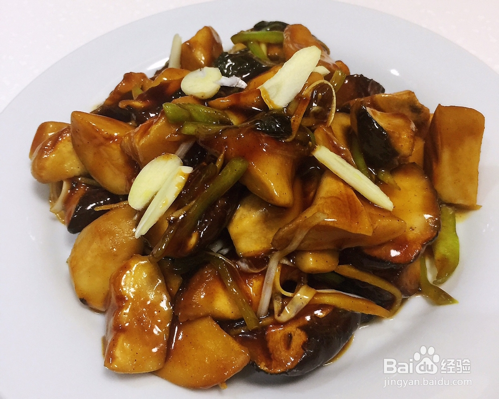 厨爸教你做紫苏烧双菇