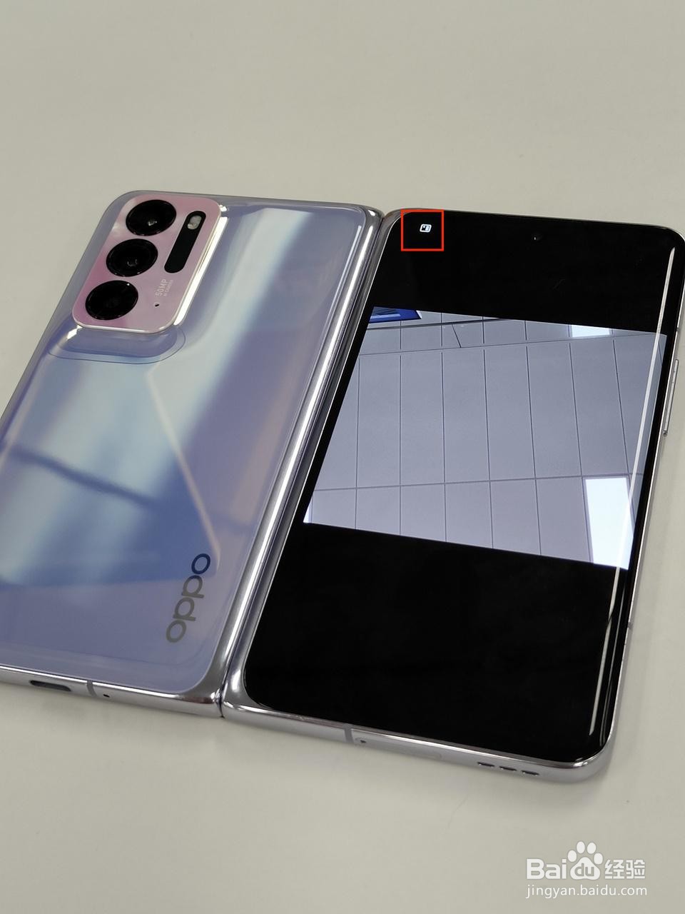 OPPO Find N如何使用后置摄像头自拍？