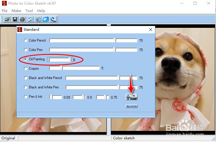 如何将彩色图片转换成油画风格效果