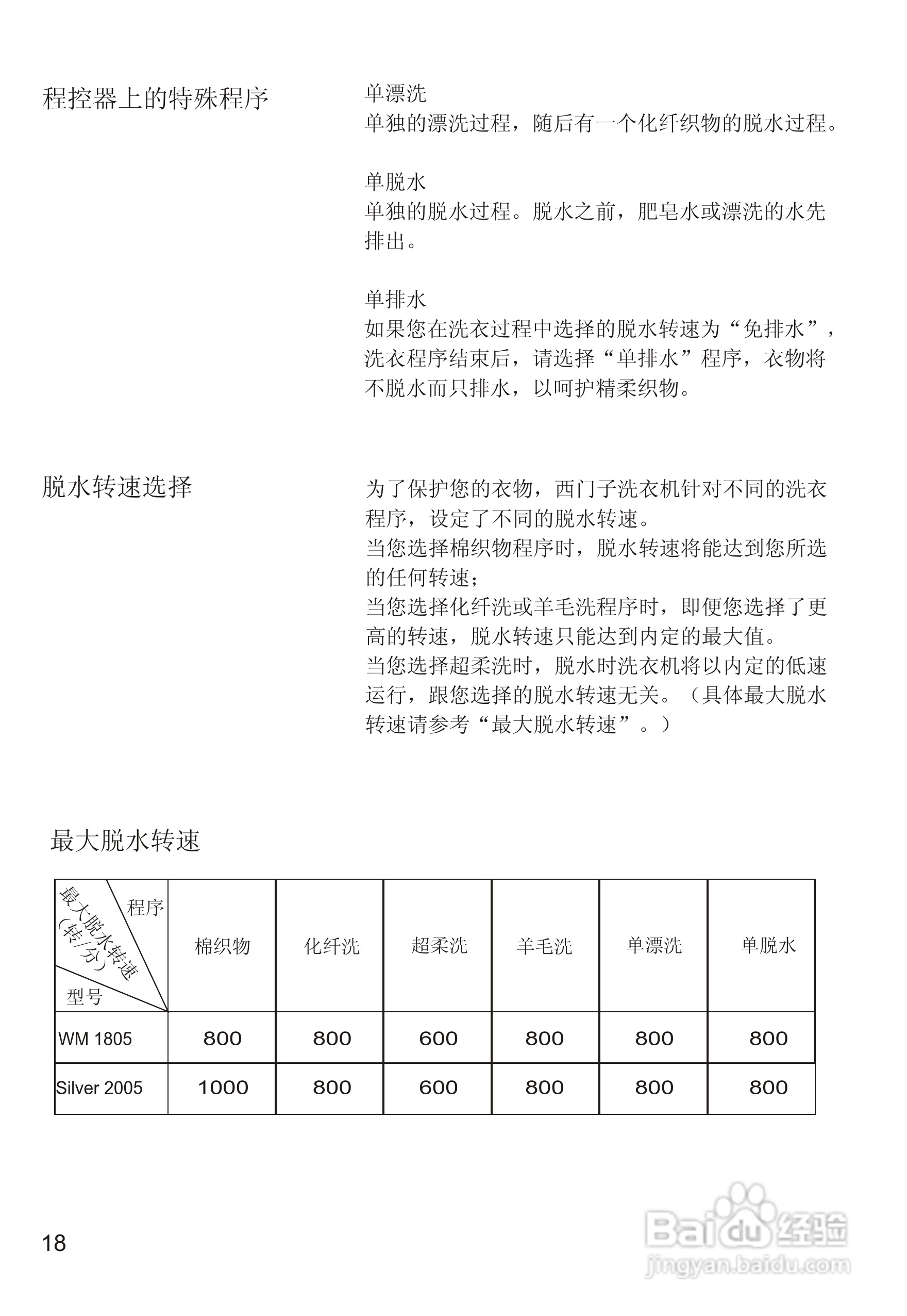 西门子WM1805洗衣机使用说明书:[2]