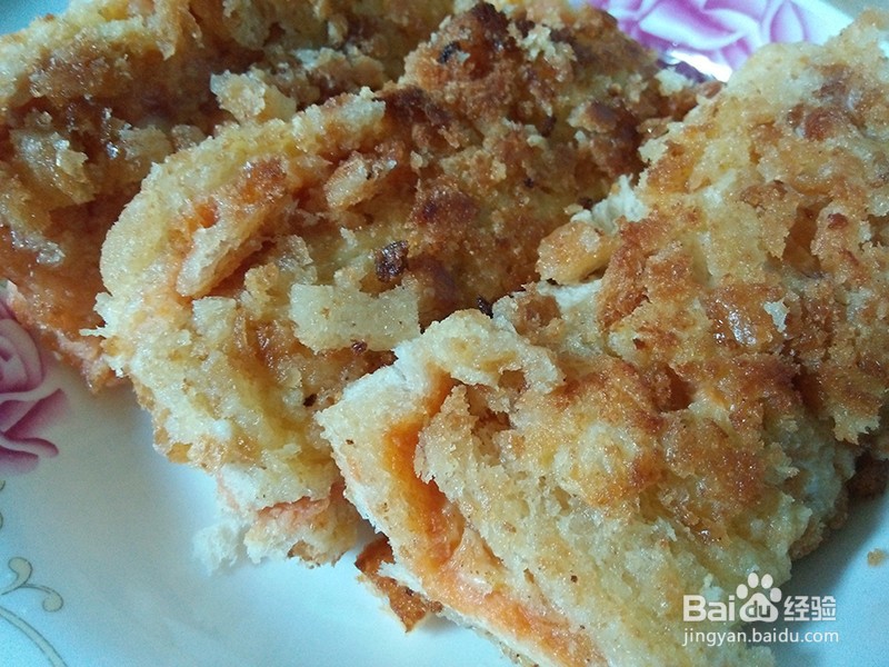 脆皮奶酪茄汁炸土司，不浪费土司边的做法